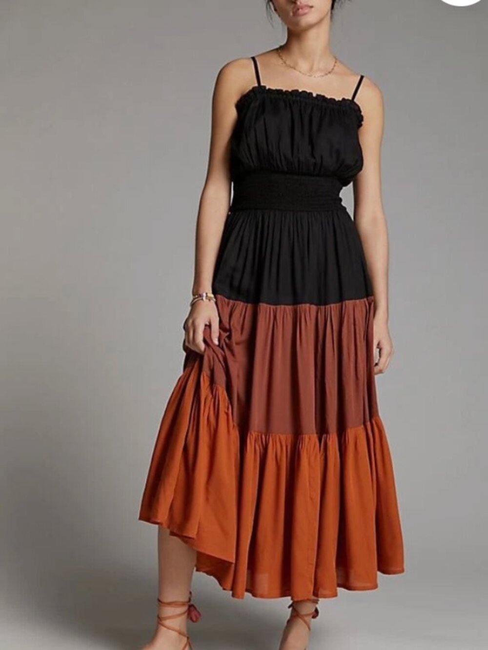 Anthropologie Seen Maxi Dress Size Large
